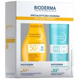 Zestaw Bioderma Photoderm Family, spray przeciwsłoneczny, SPF 50+, 300 ml + Apres Soleil, łagodzący żel-krem po opalaniu, 500 ml - miniaturka zdjęcia produktu