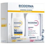 Zestaw Bioderma Photoderm XDefense, ultralekki fluid, bezbarwny, SPF 50+, 40 ml + Sensibio H2O, woda micelarna, 250 ml - miniaturka zdjęcia produktu