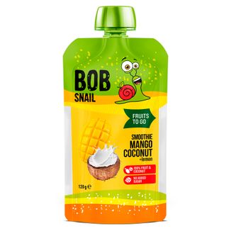 Bob Snail Fruits To Go, smoothie w tubce, mango-kokos, 120 g - zdjęcie produktu
