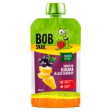 Bob Snail Fruits To Go, smoothie w tubce, banan-czarna porzeczka, 120 g - miniaturka zdjęcia produktu