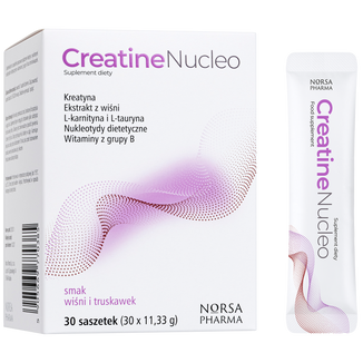 Creatine Nucleo, smak wiśni i truskawek, 30 saszetek - zdjęcie produktu