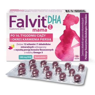 Falvit Mama 2 DHA, 30 kapsułek - zdjęcie produktu