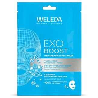 Weleda Exo Boost, nawilżająca maseczka w płachcie z kwasem hialuronowym, 20 ml - zdjęcie produktu