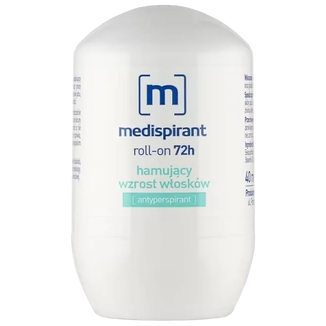 Medispirant, roll-on 72h, hamujący wzrost włosków, antyperspirant, 40 ml Medispirant, roll-on 72h, hamujący wzrost włosków, antyperspirant, 40 ml - zdjęcie produktu
