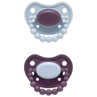 Luu Kids x Olga Frycz, smoczek uspokajający, od 6 miesiąca, pozycjonujący, silikonowy, Johnny The Luu, 2 sztuki - zdjęcie produktu