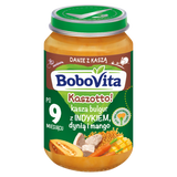 BoboVita Kaszotto! Kasza bulgur z indykiem dynią i mango, po 9 miesiącu, 190 g - miniaturka zdjęcia produktu