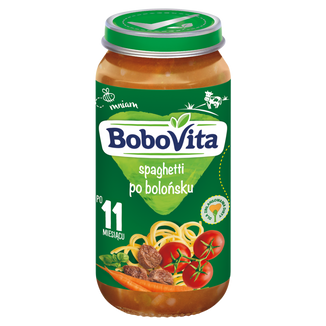 BoboVita Spaghetti po bolońsku, po 11 miesiącu, 250 g - zdjęcie produktu