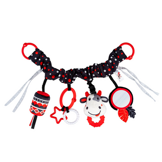 Dumel Balibazoo, zawieszka do wózka, kontrastowa krowa Dumel Balibazoo, zawieszka do wózka, kontrastowa krowa - zdjęcie produktu