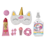Zestaw HiSkin Kids Unicorn, mgiełka, 200 ml + krem do rąk, 60 ml + błyszczyk, 5 ml + kula do kąpieli, 15 g + spinki, 2 sztuki + gumki, 3 sztuki + opaska na oczy, 1 sztuka - miniaturka 2 zdjęcia produktu