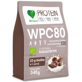 BeOrganic WPC 80, koncentrat białka serwatkowego Bio, smak kakaowy, 345 g - miniaturka zdjęcia produktu