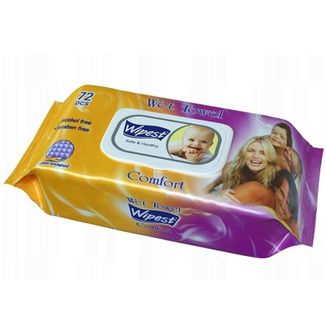 Wipest Comfort, chusteczki nawilżane, 72 sztuki Wipest Comfort, chusteczki nawilżane, 72 sztuki - zdjęcie produktu