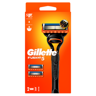 Gillette Fusion 5, maszynka do golenia dla mężczyzn, 1 sztuka + 2 ostrza Gillette Fusion 5, maszynka do golenia dla mężczyzn, 1 sztuka + 2 ostrza - zdjęcie produktu