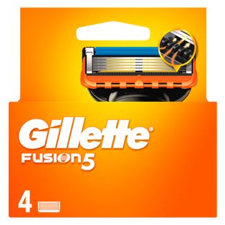 Gillette Fusion 5, wkłady wymienne do maszynki, 4 sztuki - zdjęcie produktu