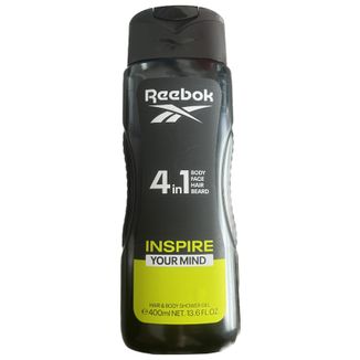 Reebok Inspire Your Mind, żel pod prysznic dla mężczyzn 4w1, 400 ml Reebok Inspire Your Mind, żel pod prysznic dla mężczyzn 4w1, 400 ml - zdjęcie produktu