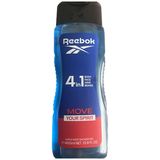 Reebok Move Your Spirit, żel pod prysznic dla mężczyzn 4w1, 400 ml - miniaturka zdjęcia produktu