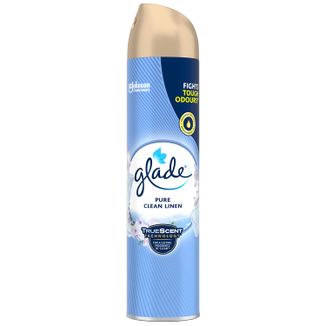 Glade Clean Linen, odświeżacz powietrza w sprayu, 300 ml Glade Clean Linen, odświeżacz powietrza w sprayu, 300 ml - zdjęcie produktu