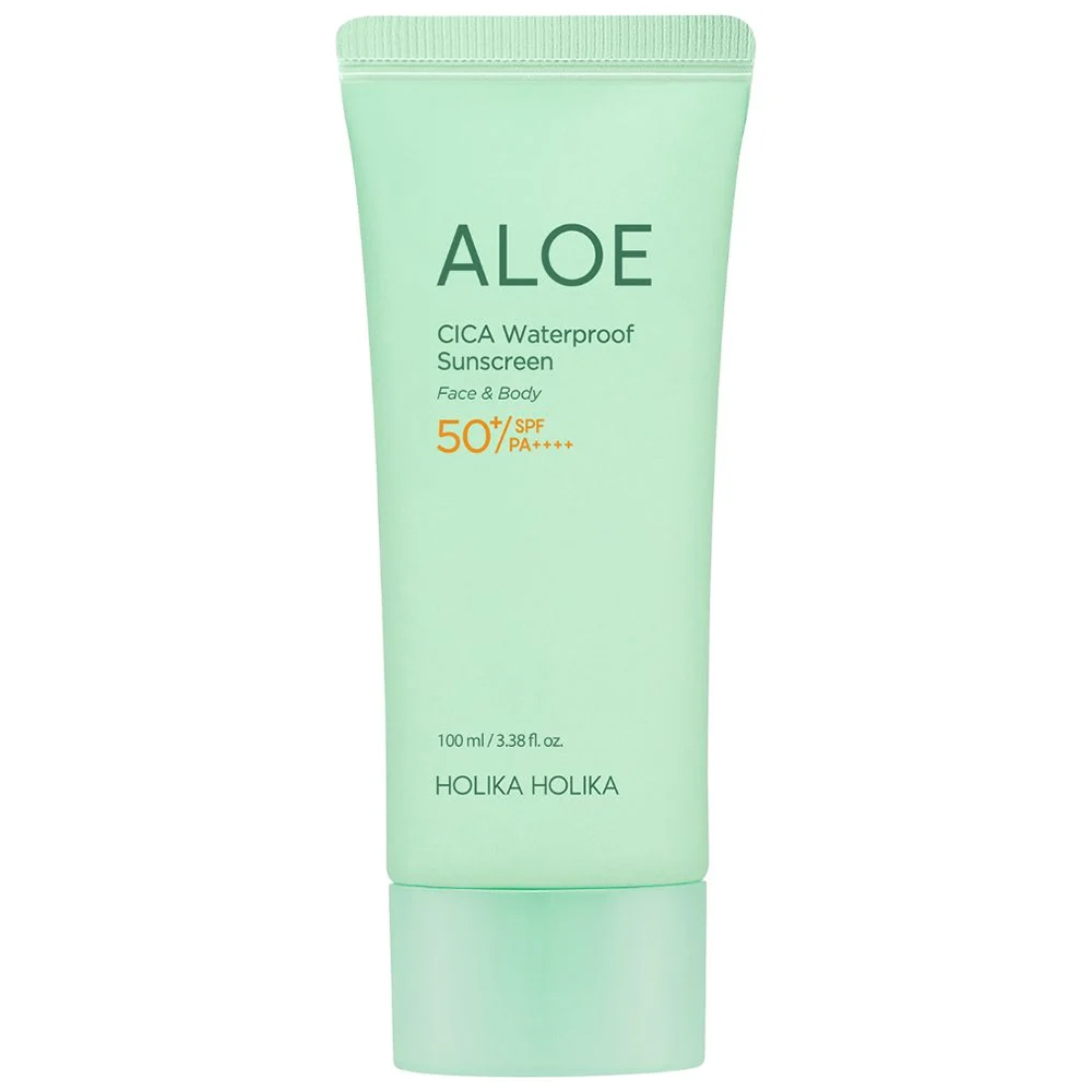 Holika Holika Holika Holika Aloe Cica Waterproof Sunscreen, Gel mit Sonnenschutz für Gesicht und Körper, SPF 50+, 100 ml — Inhaltsstoffe und Bewertung