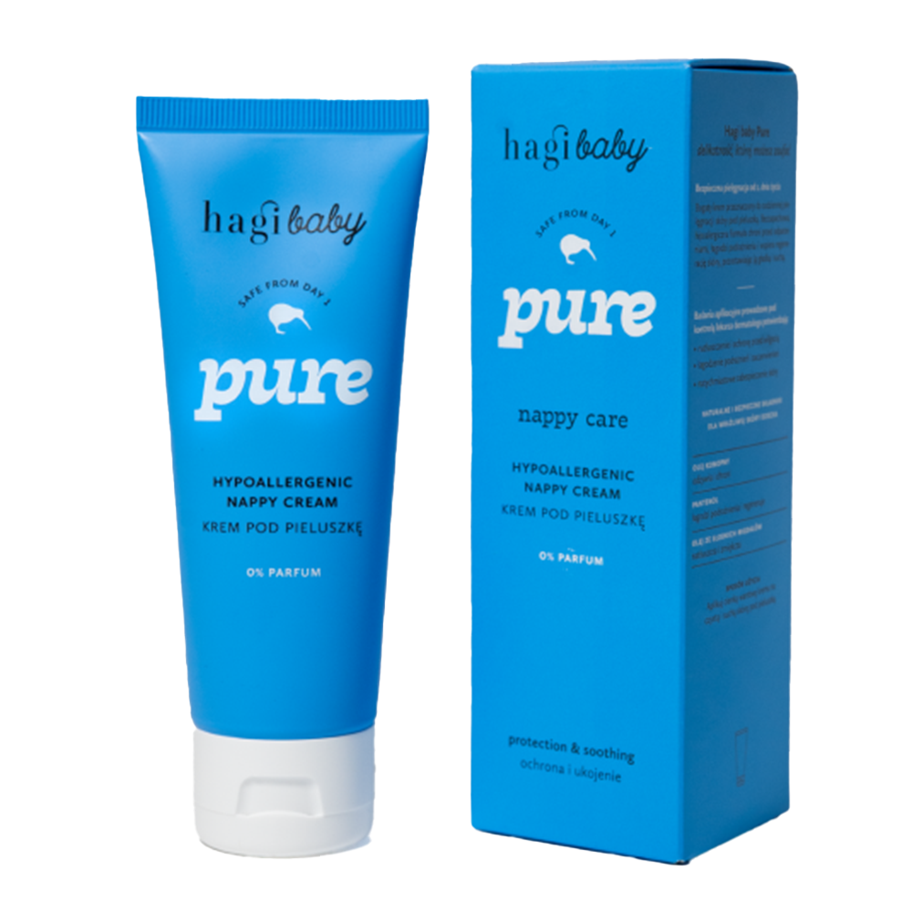 Nieznana Hagi Baby Pure, hipoalergiczny krem pod pieluszkę, od 1. dnia życia, 75 ml