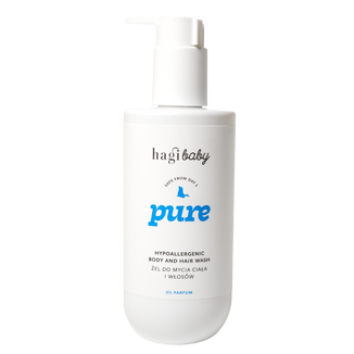 Hagi Baby Pure, hipoalergiczny żel do mycia ciała i włosów dla dzieci od 1. dnia życia, 300 ml - zdjęcie produktu