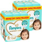 Zestaw Pampers Premium Care 5 (11-16 kg), pieluchy, 2 x 148 sztuk - miniaturka zdjęcia produktu