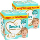 Zestaw Pampers Premium Care 6 (13-18 kg), pieluchy, 2 x 128 sztuk - miniaturka zdjęcia produktu