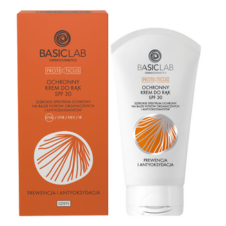 BasicLab Protecticus, ochronny krem do rąk, SPF 30, 50 ml - zdjęcie produktu