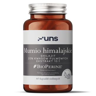 UNS Mumio Himalajskie + Bioperine, 60 kapsułek - zdjęcie produktu