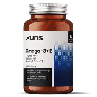 UNS Omega-3 + E, 60 kapsułek - zdjęcie produktu