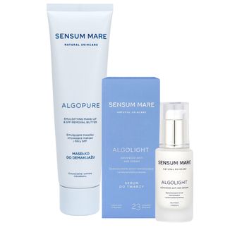 Zestaw Sensum Mare Algopure, masełko do demakijażu, 100 ml + serum rewitalizujące i przeciwzmarszczkowe, cera tłusta i mieszana, 30 ml - zdjęcie produktu