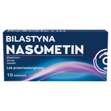 Bilastyna Nasometin 20 mg, 10 tabletek - miniaturka zdjęcia produktu