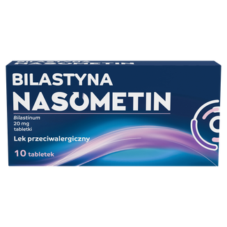 Bilastyna Nasometin 20 mg, 10 tabletek Bilastyna Nasometin 20 mg, 10 tabletek - zdjęcie produktu