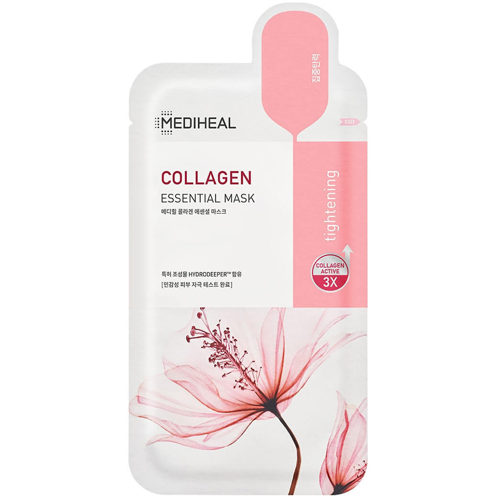 Nieznana Mediheal Collagen Essential Mask, bambusowa maska do twarzy w płachcie, liftingująca, 24 ml