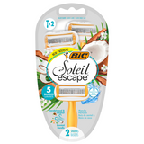 BIC Soleil Escape, maszynka do golenia, pięcioostrzowa, Sandalwood & Coconut, 2 sztuki - miniaturka zdjęcia produktu