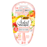 BIC Soleil Escape, maszynka do golenia, trzyostrzowa, Peach & Pineapple, 3 sztuki BIC Soleil Escape, maszynka do golenia, trzyostrzowa, Peach & Pineapple, 3 sztuki - miniaturka zdjęcia produktu