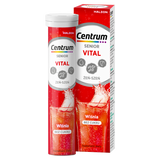 Centrum Vital Senior z żeń‑szeniem, smak wiśniowy, 20 tabletek musujących - miniaturka zdjęcia produktu