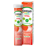 Centrum Vital Dorośli, koenzym Q10, smak brzoskwiniowo-jabłkowy, 20 tabletek musujących - miniaturka zdjęcia produktu