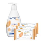 Zestaw Lactacyd Femina, płyn do higieny intymnej z pompką, 200 ml + chusteczki do higieny intymnej, 3 x 15 sztuk Zestaw Lactacyd Femina, płyn do higieny intymnej z pompką, 200 ml + chusteczki do higieny intymnej, 3 x 15 sztuk - miniaturka zdjęcia produktu