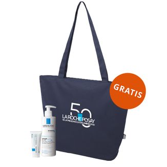 Zestaw La Roche-Posay Cicaplast Baume B5+, kojący balsam regenerujący, 100 ml + balsam do ciała, skóra sucha i atopowa, od urodzenia, 400 ml + torba gratis - zdjęcie produktu