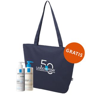 Zestaw La Roche-Posay Lipikar Baume AP+M, balsam do ciała, skóra sucha i atopowa, od urodzenia, 400 ml + krem myjący do ciała uzupełniający poziom lipidów, 400 ml + torba gratis - zdjęcie produktu