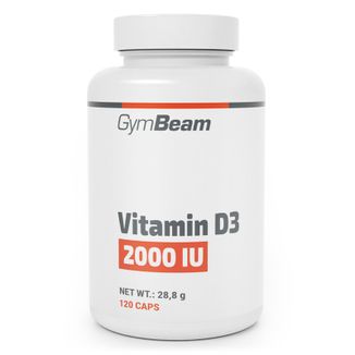 GymBeam Witamina D3 2000 IU, 120 kapsułek GymBeam Witamina D3 2000 IU, 120 kapsułek - zdjęcie produktu