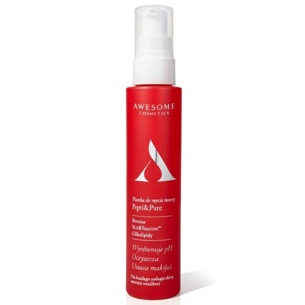 Nieznana Awesome Cosmetics Pepti & Pure, Schaum zur Gesichtsreinigung, 100 ml — Inhaltsstoffe und Bewertung