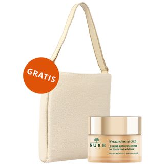 Nuxe Nuxuriance Gold, odżywczo-wzmacniający balsam na noc, 50 ml + kremowa torba gratis - zdjęcie produktu