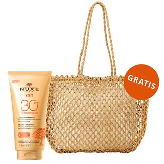 Nuxe Sun, mleczko do opalania twarzy i ciała SPF 30, 150 ml + torba Summer gratis - zdjęcie produktu