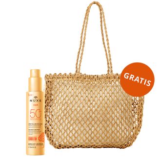 Nuxe Sun, mleczko do opalania twarzy i ciała, SPF 50, 150 ml + torba Summer gratis Nuxe Sun, mleczko do opalania twarzy i ciała, SPF 50, 150 ml + torba Summer gratis - zdjęcie produktu