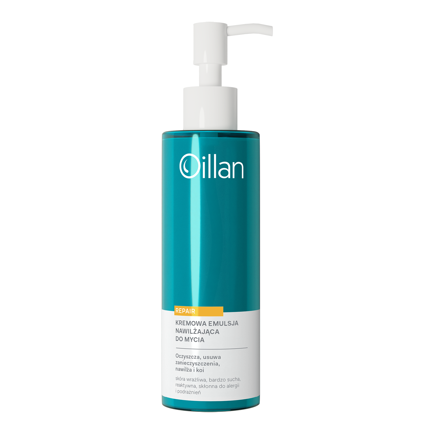 Oillan Oillan Repair, kremowa emulsja nawilżająca do mycia, 200 ml — Składniki i ocena