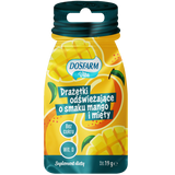 Dosfarm Drażetki odświeżające z witaminą D, smak mango i mięta, 19 g - miniaturka zdjęcia produktu