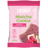 Frank&Oli Matcha Cookie, miękkie ciasteczko, malina i biała czekolada, 45 g - miniaturka zdjęcia produktu