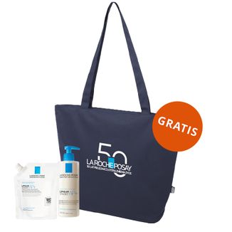 Zestaw La Roche-Posay Lipikar Syndet AP+, krem myjący do ciała uzupełniający poziom lipidów, od urodzenia, 400 ml + zapas, 400 ml + torba gratis - zdjęcie produktu