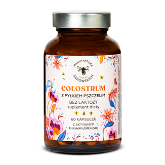 Manufaktura Rodziny Sadowskich Colostrum z pyłkiem pszczelim, 60 kapsułek - zdjęcie produktu