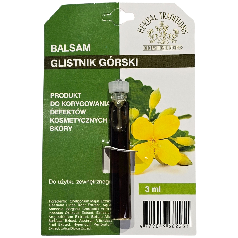 Nieznana Herbal Traditions Glistnik, Lotion zur Pflege Haut, 3 ml — Inhaltsstoffe und Bewertung